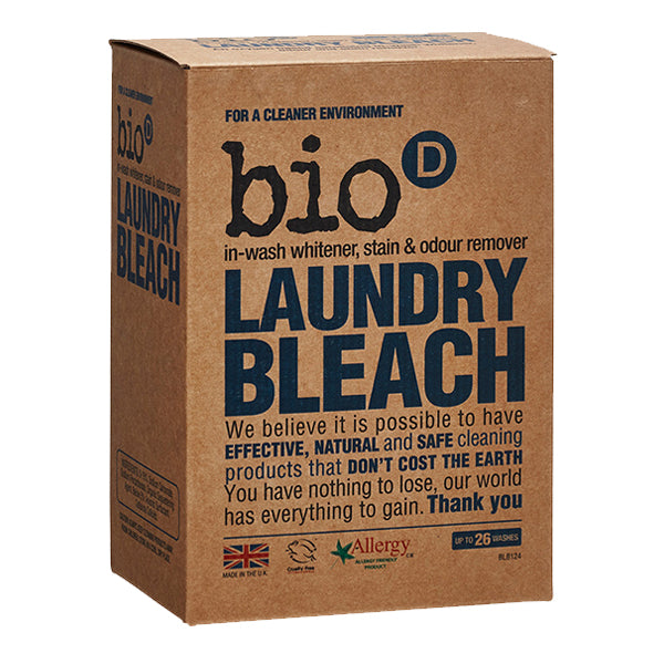 Bio D plastic free ecofriendly laundry bleach