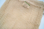 Organic cotton mesh reusable plastic free eco-friendly produce bag. Medium 26x32cm.