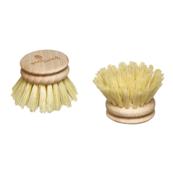 Ecoliving replacement ecofriendly wooden dish brush head