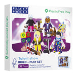 Play Press talent show. Plastic free, sustainably sourced child friendly build and play set.