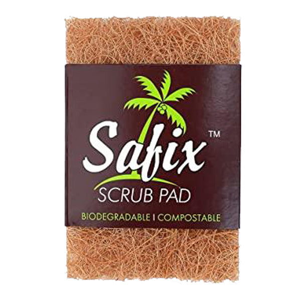 Safix biodegradable compostable plastic free scrub pad