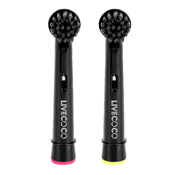 LiveCoco recyclable charcoal electrice toothbrush heads