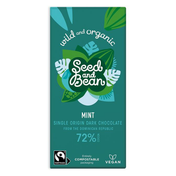 seed and bean mint dark chocolate vegan